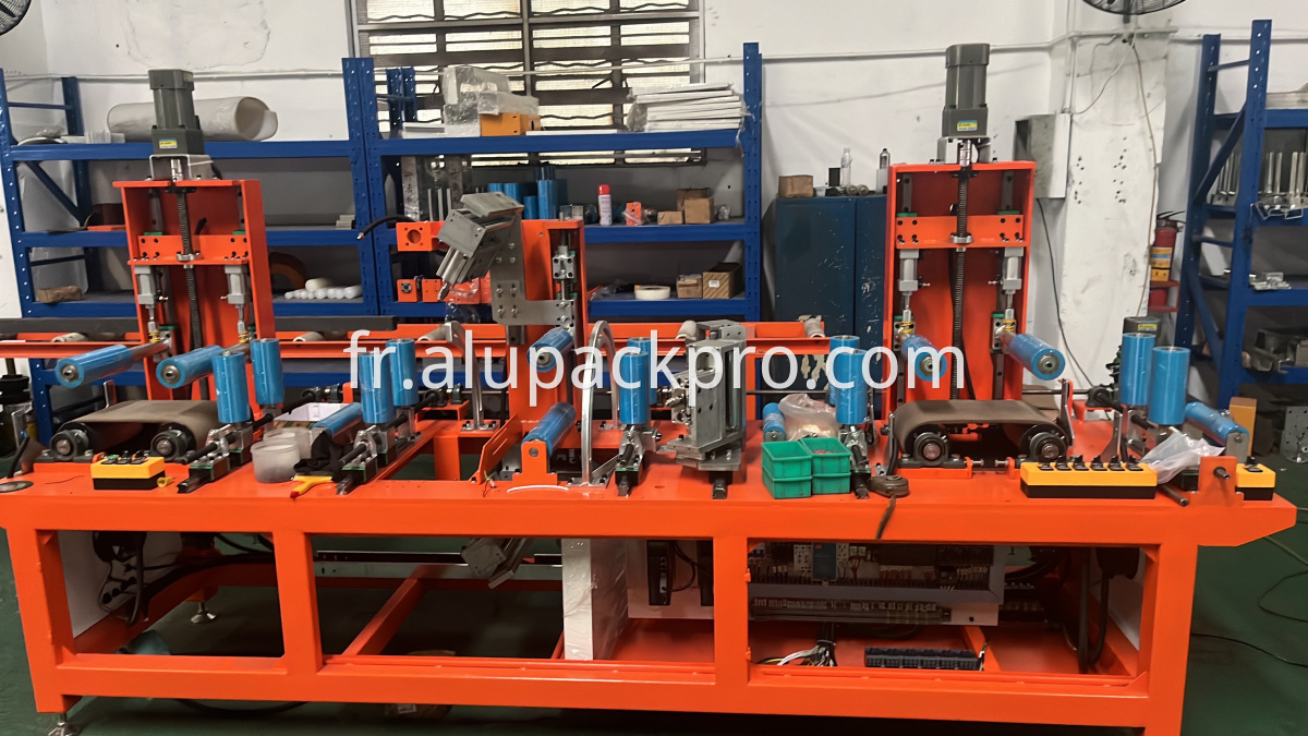 automatic film sticking machine for aluminum